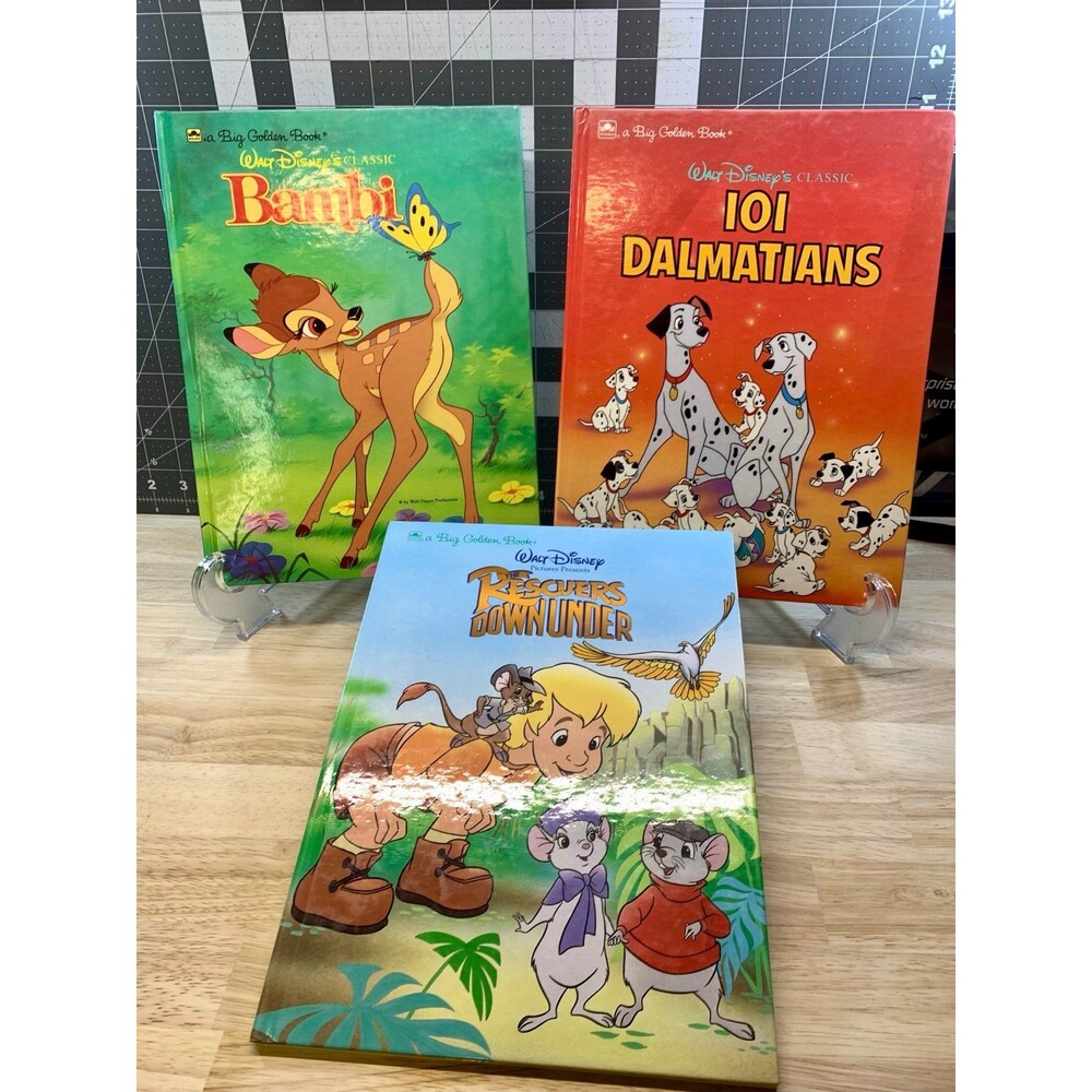 Disney - A Big Golden Book - Animal Favorites 3 Book Bundle - Vintage